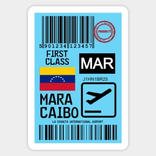 Maracaibo travel ticket Sticker